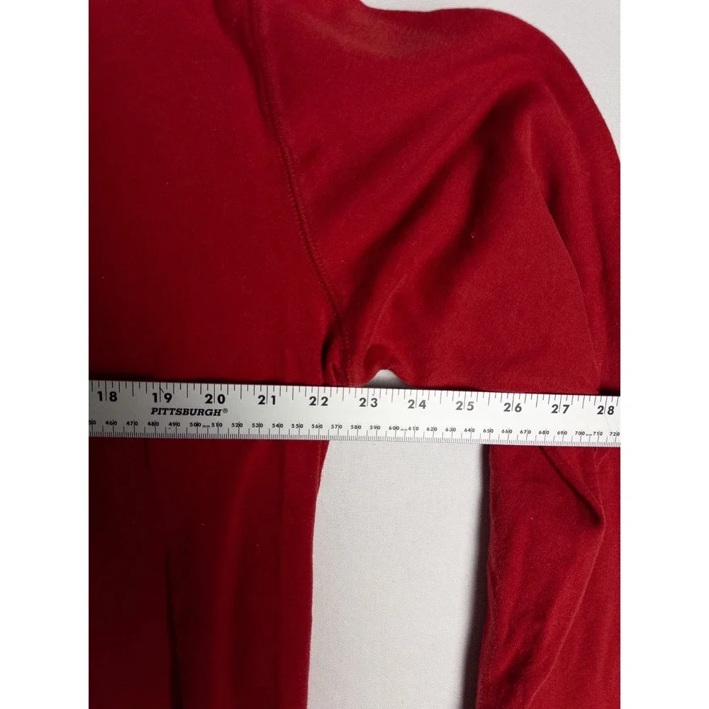 VTG Polo Ralph Lauren Sweatshirt Mens XL Red Solid Cotton Pony Pullover‎
